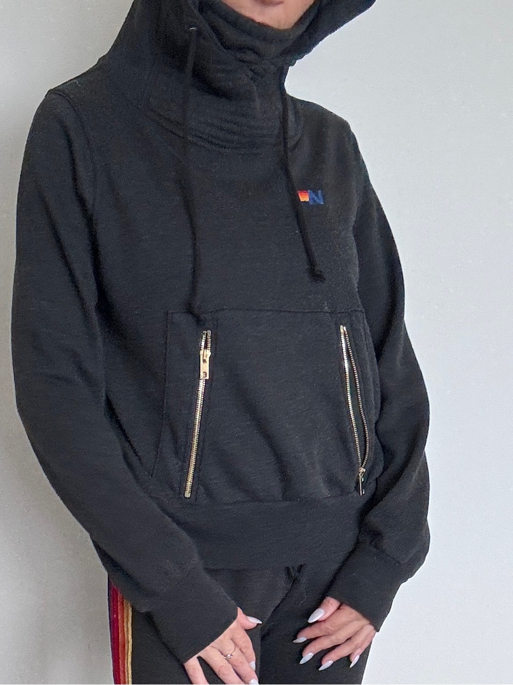 Aviator Nation Black Scuba hoodie - Picture 3 of 7